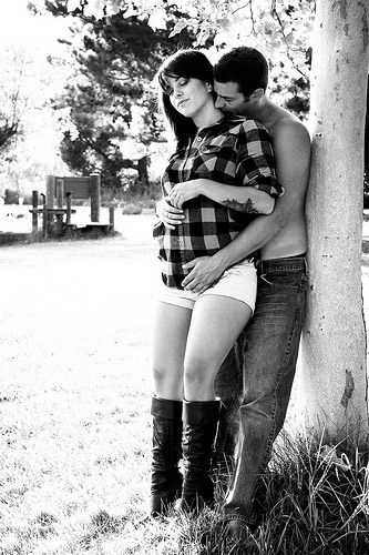 Sensual Portrait Photography Loving Couple Outside