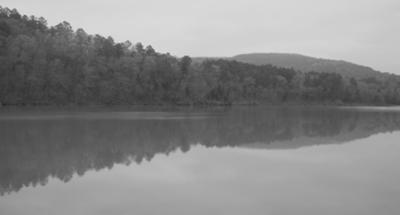 Lake With The Mountains In The Background