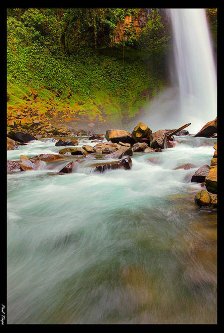 Beautiful Waterfall flowing over rocks - Paul Timpa used Manual mode to capture this photo