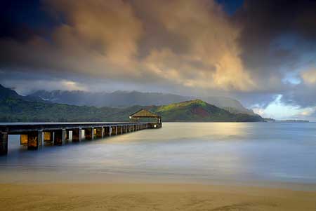 Light At The End Of The Pier - Best Landscape Photo Scene